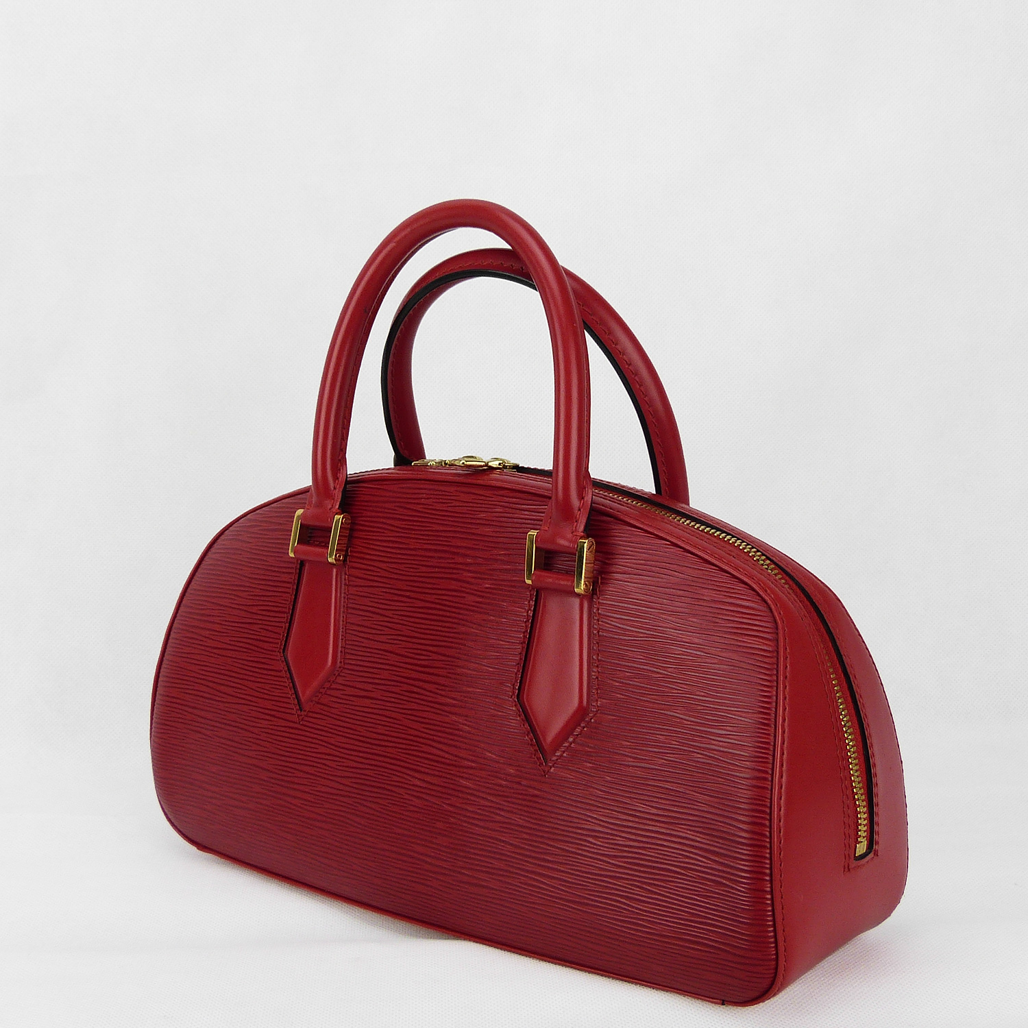 Sac à main Louis Vuitton Jasmin Authentique d'occasion en cuir épi couleur rouge