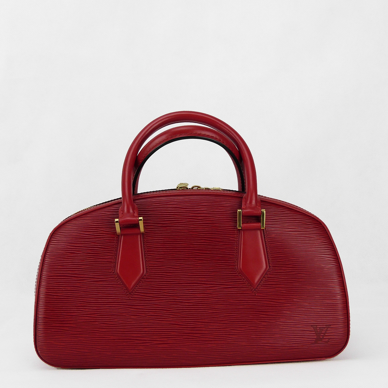 Sac à main Louis Vuitton Jasmin Authentique d'occasion en cuir épi couleur rouge