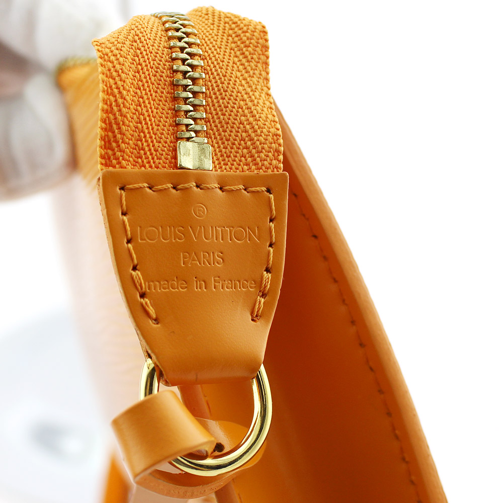 Pochette accessoires NM Louis Vuitton Authentique d'occasion en cuir épi couleur orange