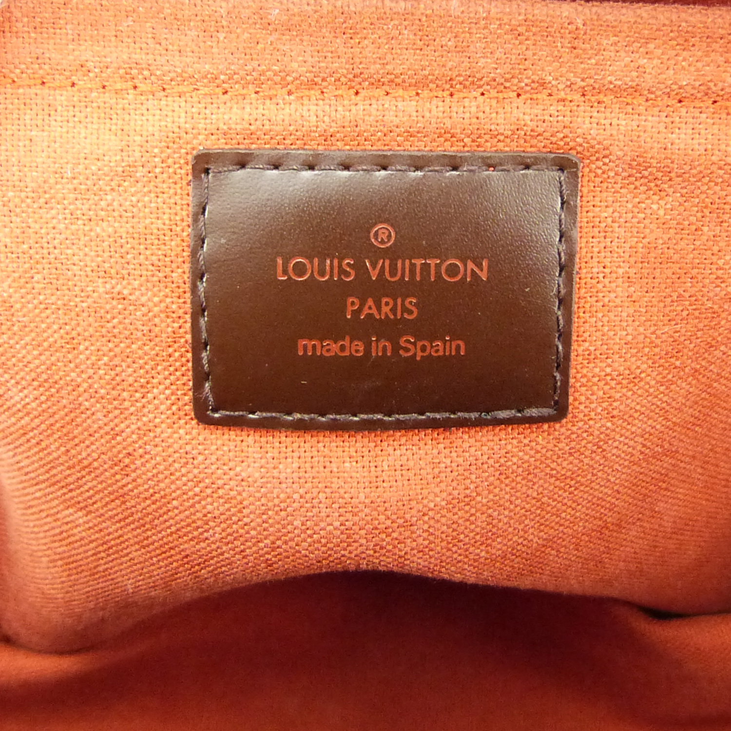 Sac à main Louis Vuitton Ribera MM Authentique d'occasion en toile Damier Ébène